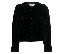 Jacke mit Shearling-Kragen