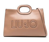 Handtasche mit Logo-Prägung