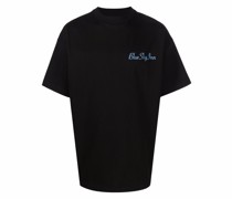 T-Shirt mit Logo-Stickerei