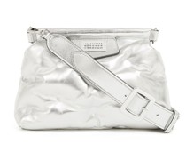 metallic shoulder bag