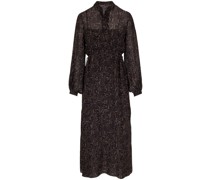 Hemdkleid mit abstraktem Print