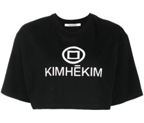 Cropped-T-Shirt mit Logo