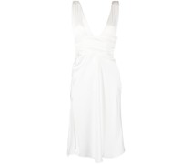 Wickelkleid mit hohem Schlitz