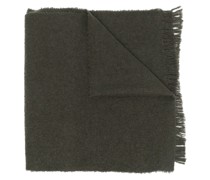 Fein gestrickter Schal mit Logo-Patch