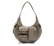 Schultertasche mit Fächern
