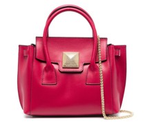 Handtasche mit Logo-Schild