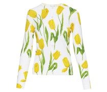 Jacke mit Tulpen-Print