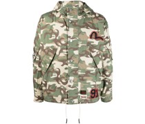 Kapuzenjacke mit Camouflage-Print