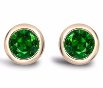 18kt yellow  Sundance emerald earrings