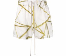 Shorts mit abstraktem Print