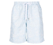 Badeshorts mit abstraktem Print