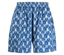Shorts mit Ethno-Muster