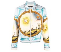 Collegejacke mit Landscape Frame-Print