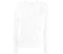 Pullover mit Spitzenborte