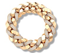 18kt Rotgoldarmband mit Diamanten