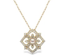 18kt Gelbgoldanhänger mit Diamanten