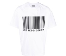 T-Shirt mit Barcode-Print