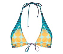 Neckholder-Bikinioberteil mit Print