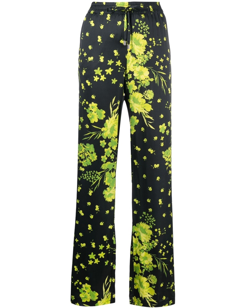 Ermanno Scervino Damen Taillenhose mit Blumen-Print Ermanno Scervino Damen Taillenhose mit Blumen-Print