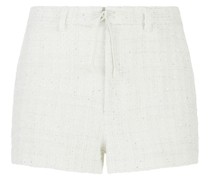 Tweed-Shorts mit Pailletten