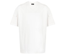 Rundhals-T-Shirt mit Ärmeltasche