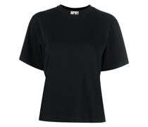T-Shirt mit Logo-Stickerei