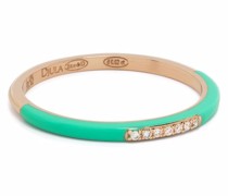 14kt Rotgoldring mit Diamanten