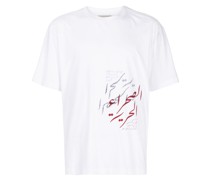 Husni T-Shirt mit Text-Print