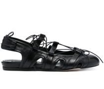 Ballerinas mit Schnürung