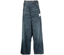 Jeans mit Tragefalten