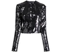 Langarmshirt mit Pailletten
