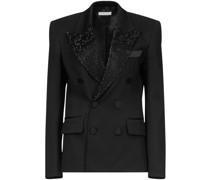 Doppelreihiger Blazer mit Kristallen