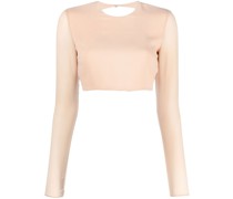Rückenfreies Cropped-Top aus Seide