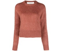 Cropped-Pullover aus Mohairgemisch