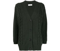 Cardigan mit Zopfmuster