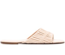 Plissierte Sandalen