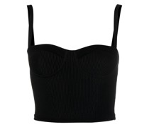 Cropped-Top mit Bustier