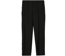 pleated mid-rise tailored trousers