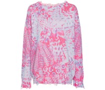 abstract-print cotton Pullover