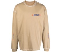 T-Shirt mit Logo-Stickerei