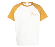 T-Shirt mit Logo-Stickerei