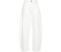 motif-embroidered jeans