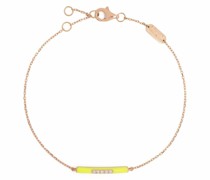 14kt Rotgoldarmband mit Diamanten