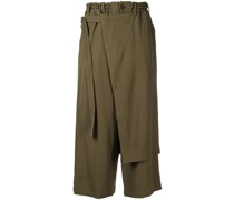 Cropped-Hose mit Schürze