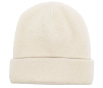 Beanie aus Kaschmir mit Umschlag