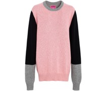 Kaschmirpullover in Colour-Block-Optik