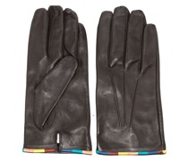 Lederhandschuhe mit Streifen