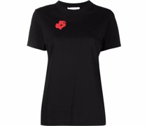 T-Shirt mit Mohn-Print