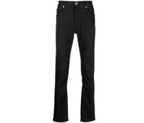 Halbhohe Straight-Leg-Jeans