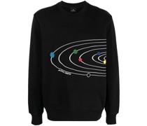 Sweatshirt mit Solar System-Print